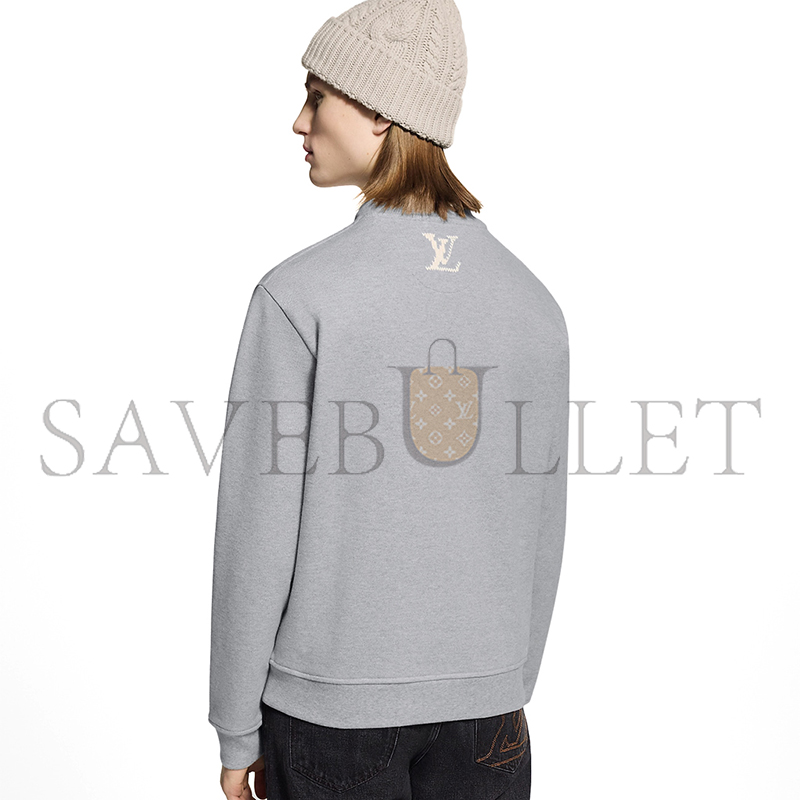 LOUIS VUITTON EMBROIDERED SIGNATURE SWEATSHIRT 1AIKCO